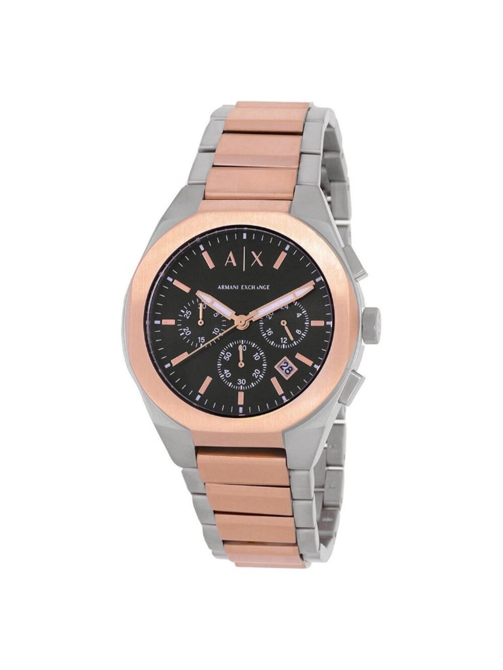NWT Armani Exchange Rafael Chronograph Quartz Black Dial Men's Watch